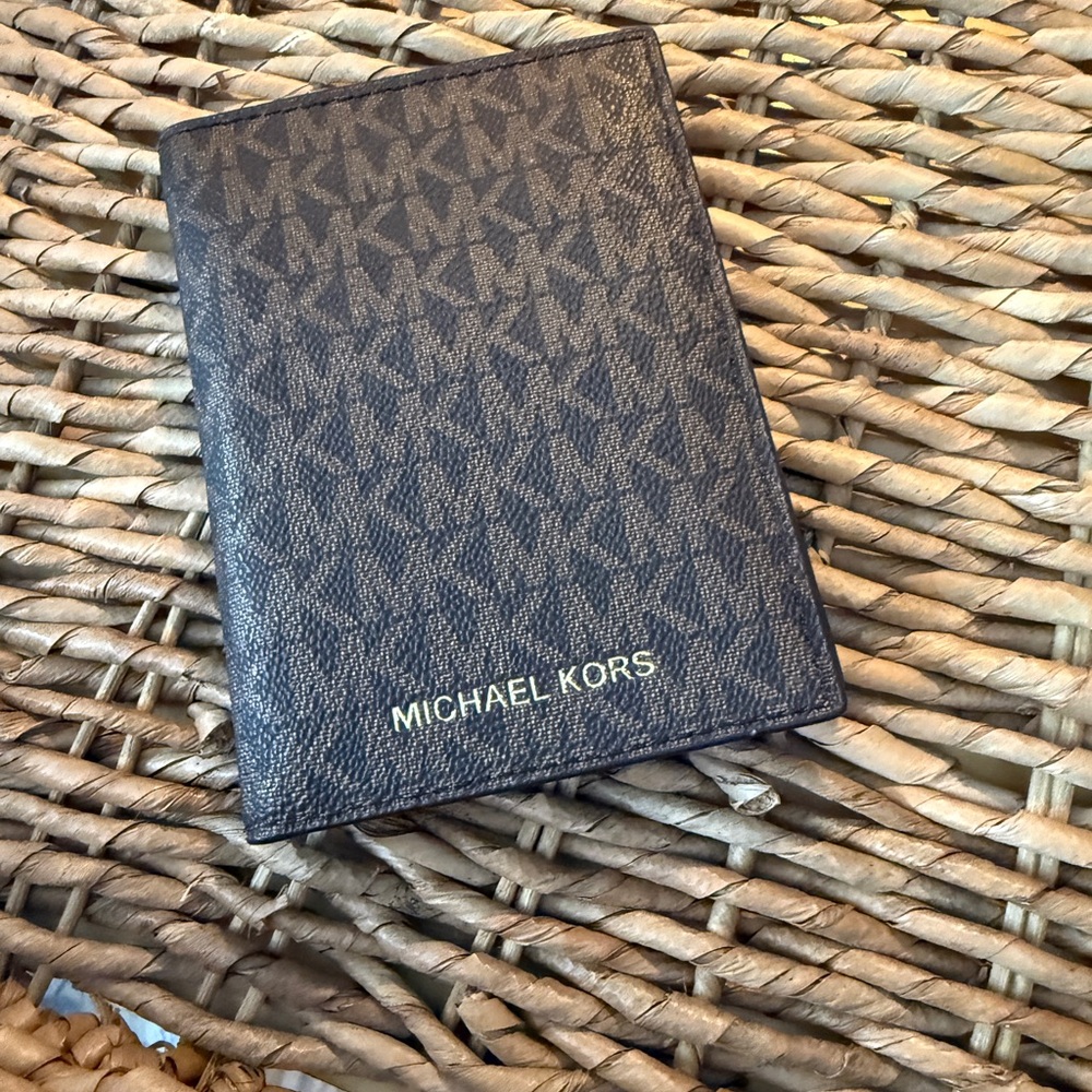 Michael Kors Black Passport Holder